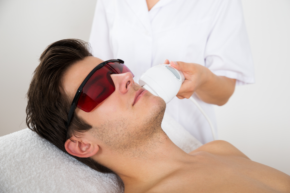 Laser hair removal treatments for men